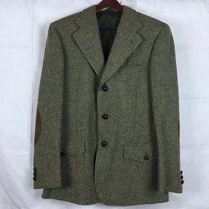 Double RL, Grey, Suede Patch Elbows, Size 38R, Sport Coat